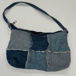 UO Patchwork Denim Shoulder Bag
